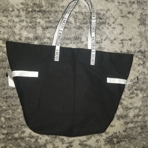 Victoria Secret White And Black Tote Like New! - Picture 7 of 11